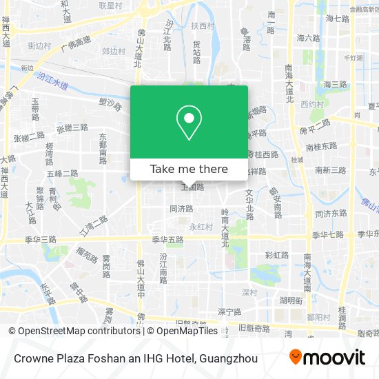 Crowne Plaza Foshan an IHG Hotel map