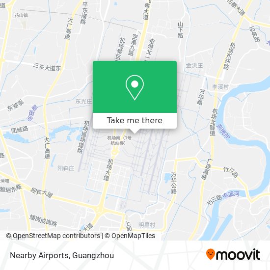 Nearby Airports map