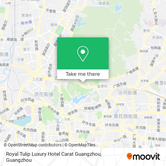 Royal Tulip Luxury Hotel Carat Guangzhou map