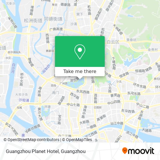 Guangzhou Planet Hotel map