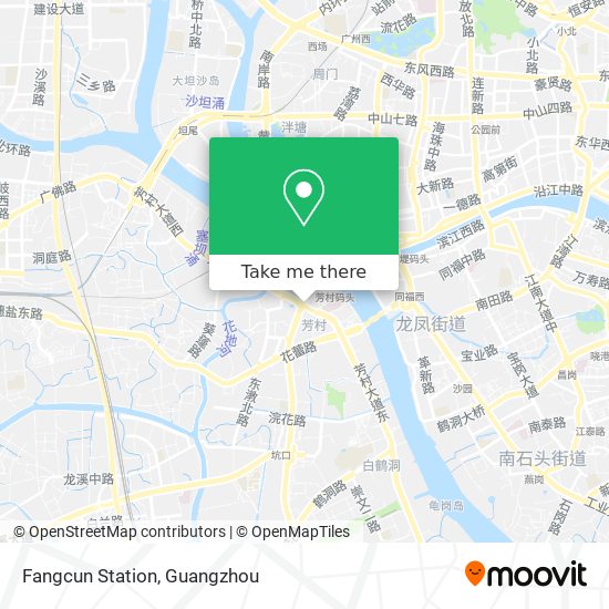 Fangcun Station map