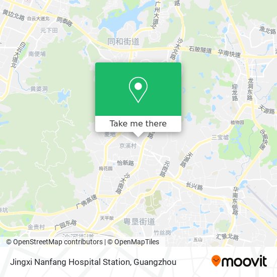 Jingxi Nanfang Hospital Station map