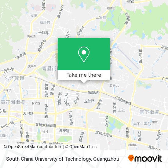 South China University of Technology map