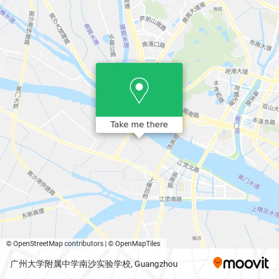 广州大学附属中学南沙实验学校 map