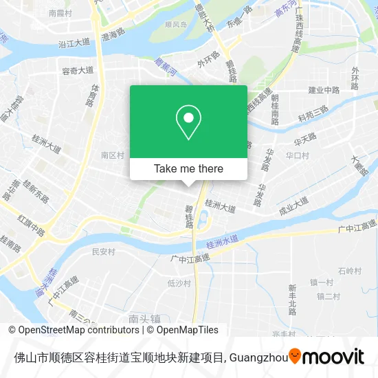 佛山市顺德区容桂街道宝顺地块新建项目 map