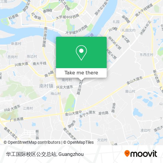 华工国际校区公交总站 map