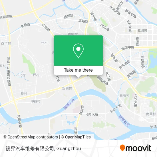 骏昇汽车维修有限公司 map