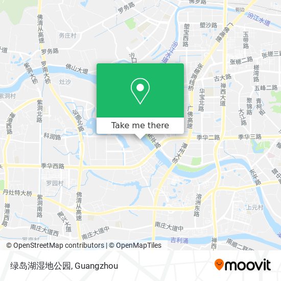 绿岛湖湿地公园 map