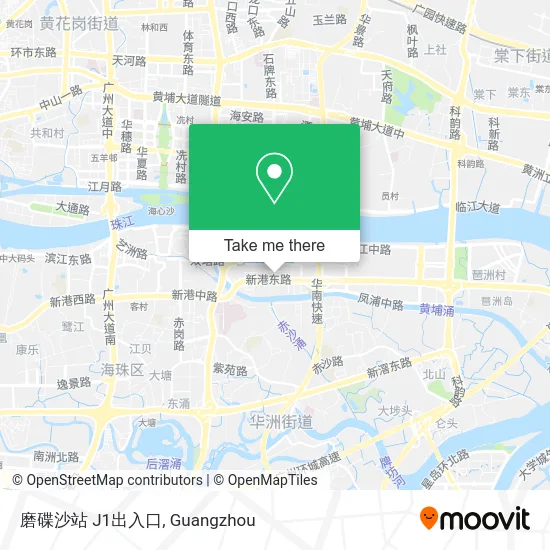磨碟沙站 J1出入口 map