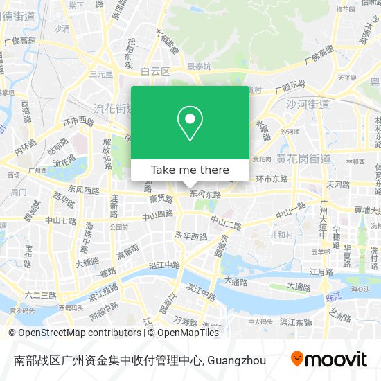 南部战区广州资金集中收付管理中心 map