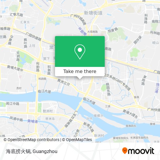 海底捞火锅 map