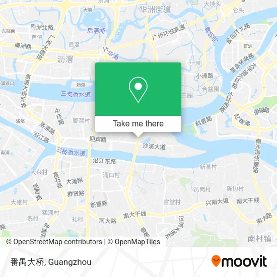 番禺大桥 map