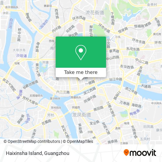 Haixinsha Island map