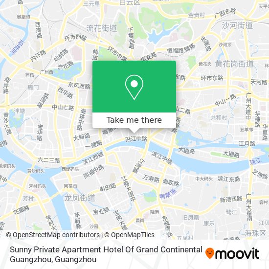 Sunny Private Apartment Hotel Of Grand Continental Guangzhou map