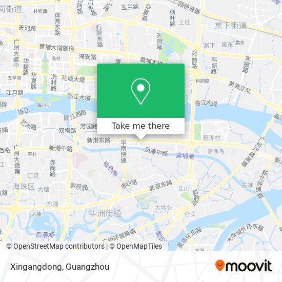 Xingangdong map