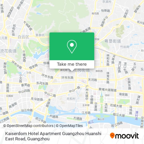 Kaiserdom Hotel Apartment Guangzhou Huanshi East Road map