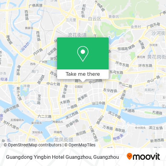 Guangdong Yingbin Hotel Guangzhou map