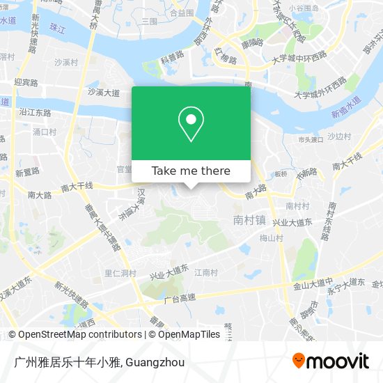 广州雅居乐十年小雅 map