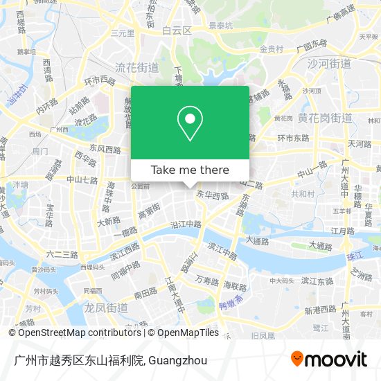 广州市越秀区东山福利院 map