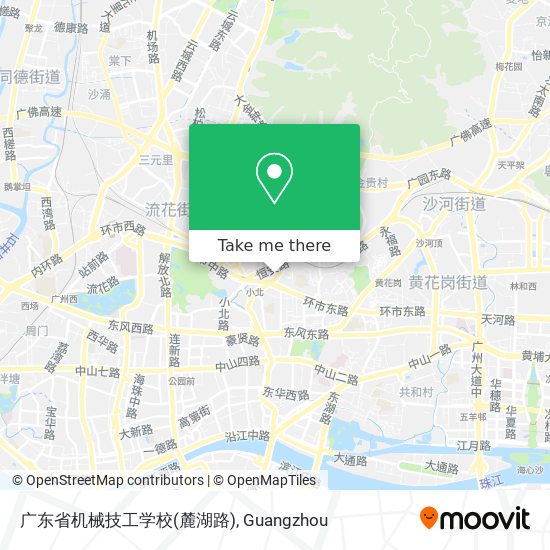 广东省机械技工学校(麓湖路) map
