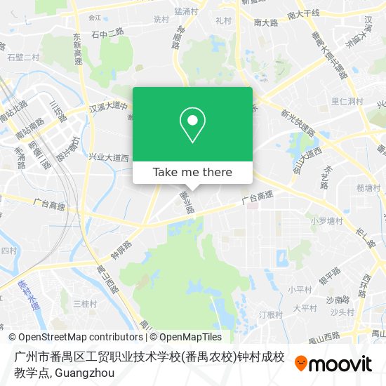 广州市番禺区工贸职业技术学校(番禺农校)钟村成校教学点 map