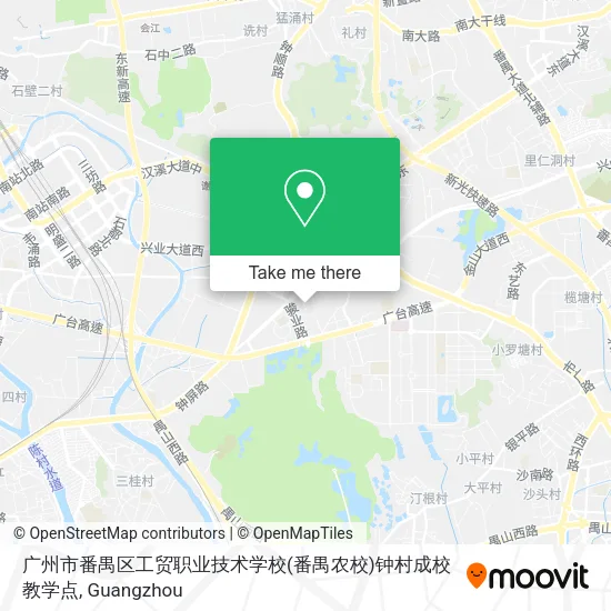 广州市番禺区工贸职业技术学校(番禺农校)钟村成校教学点 map