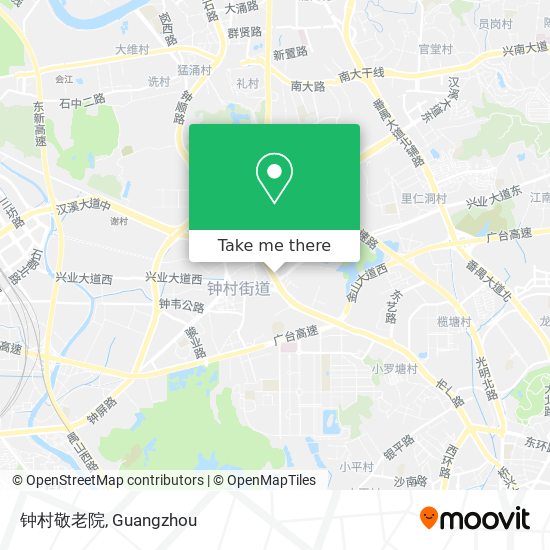 钟村敬老院 map