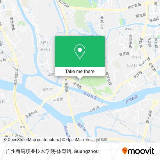 广州番禺职业技术学院-体育馆 map