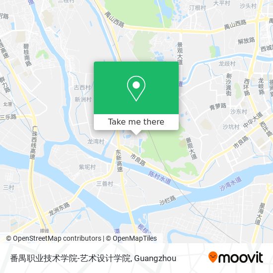 番禺职业技术学院-艺术设计学院 map