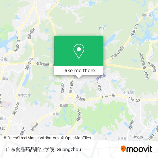广东食品药品职业学院 map