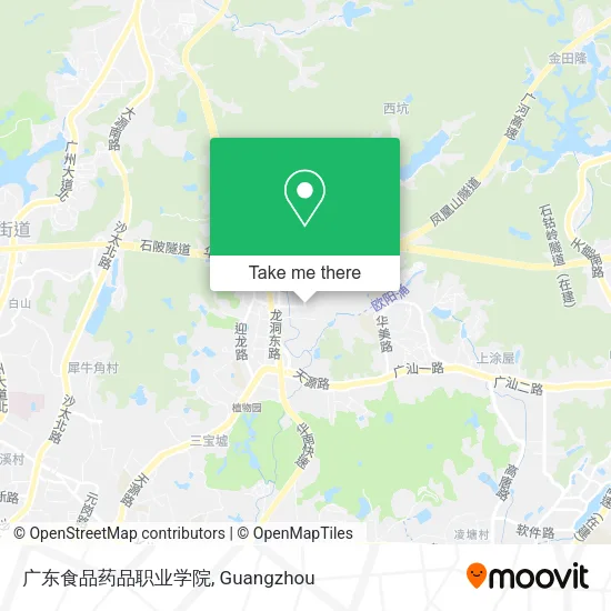 广东食品药品职业学院 map