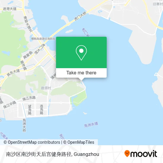 南沙区南沙街天后宫健身路径 map