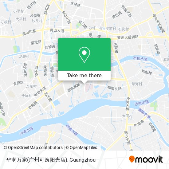 华润万家(广州可逸阳光店) map