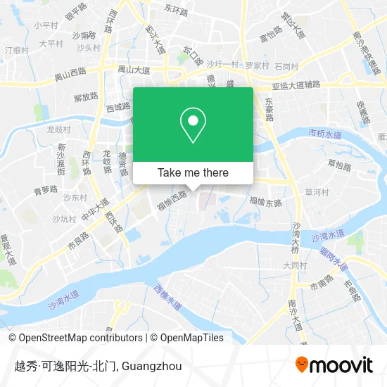 越秀·可逸阳光-北门 map