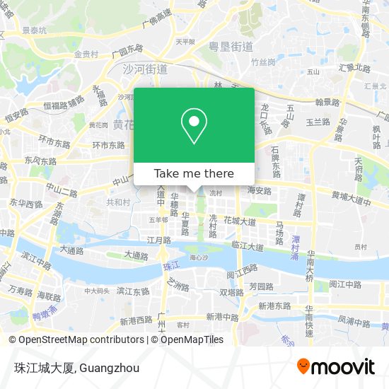 珠江城大厦 map