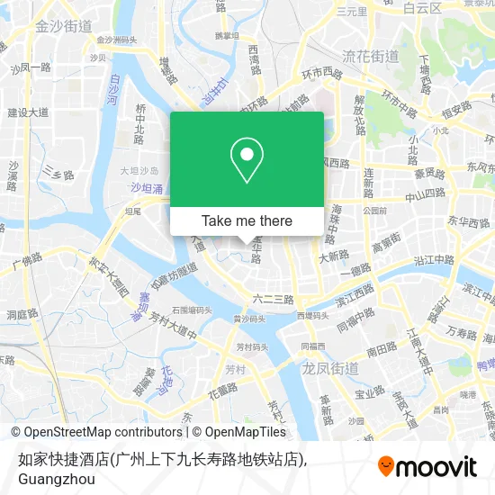 如家快捷酒店(广州上下九长寿路地铁站店) map