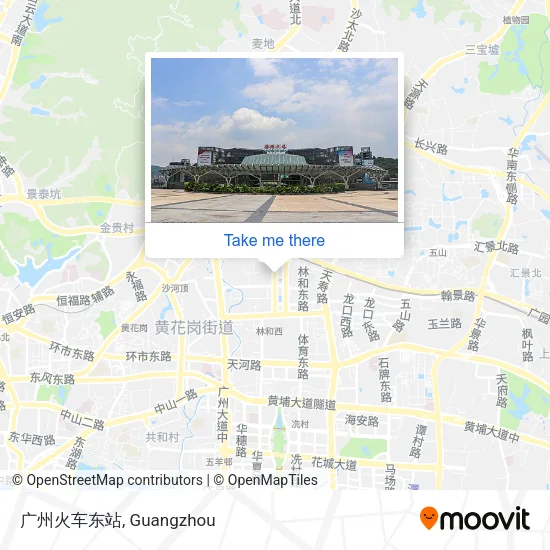 广州火车东站 map