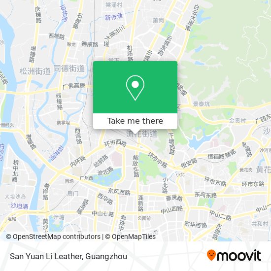 San Yuan Li Leather map