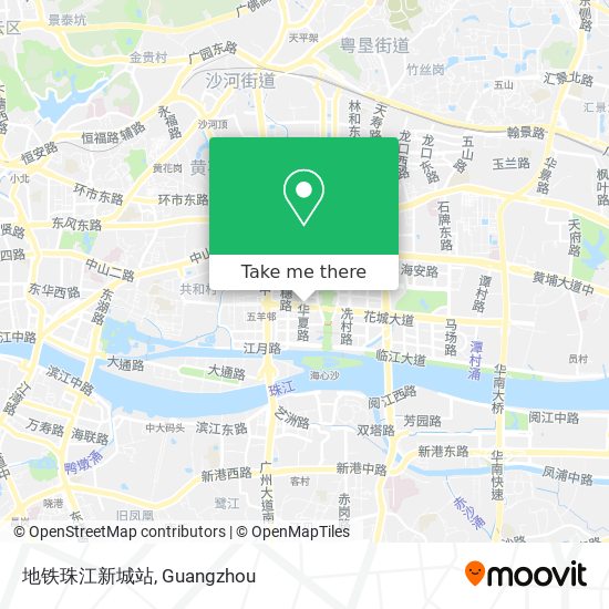 地铁珠江新城站 map