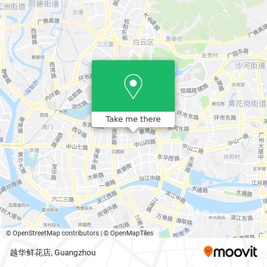 越华鲜花店 map