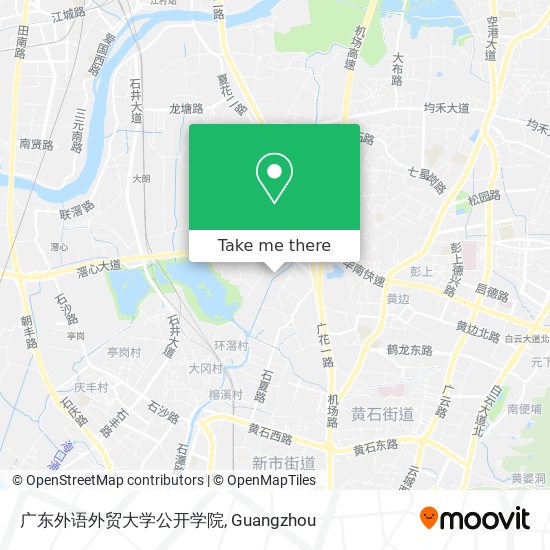 广东外语外贸大学公开学院 map
