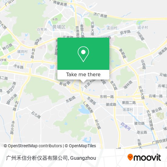 广州禾信分析仪器有限公司 map