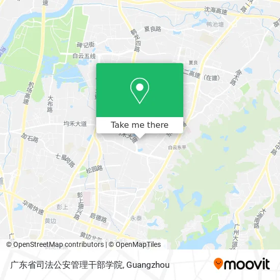 广东省司法公安管理干部学院 map