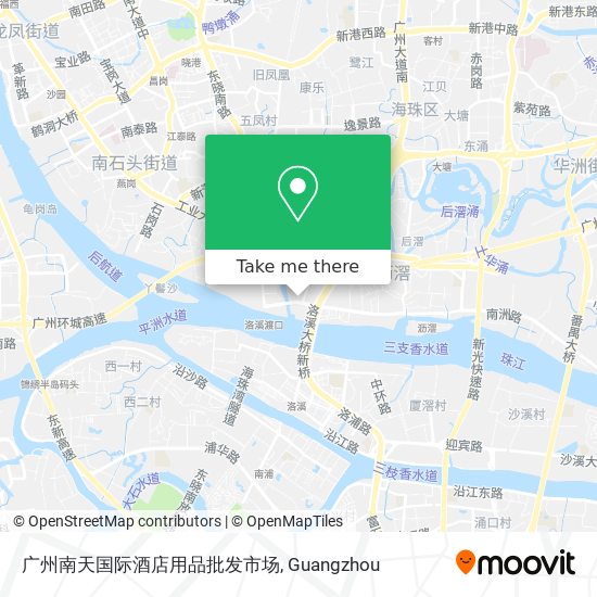 广州南天国际酒店用品批发市场 map