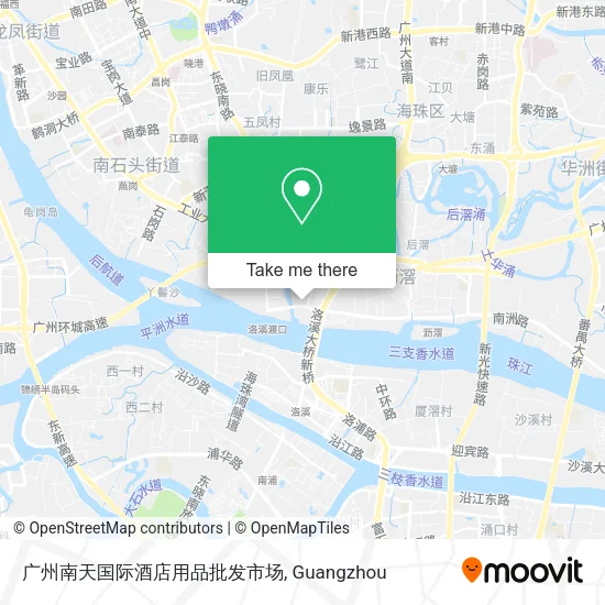 广州南天国际酒店用品批发市场 map
