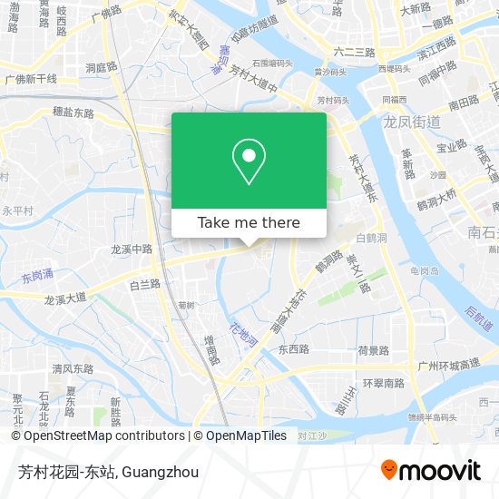 芳村花园-东站 map