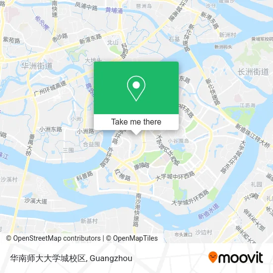 华南师大大学城校区 map