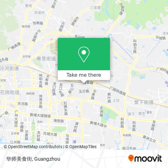 华师美食街 map