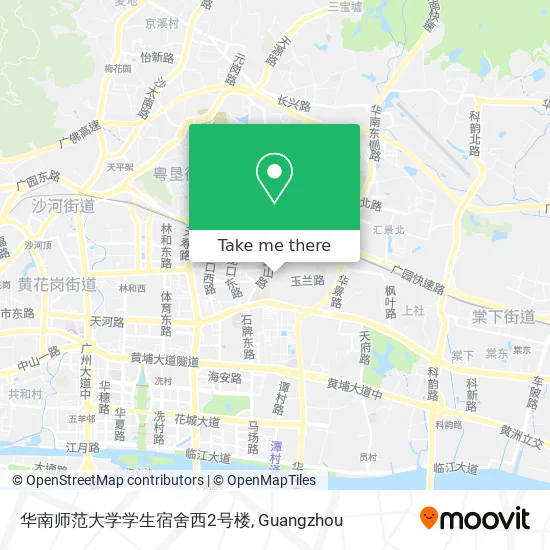 华南师范大学学生宿舍西2号楼 map