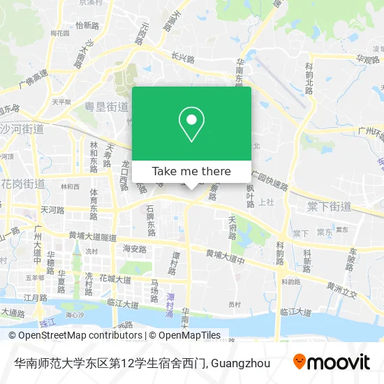 华南师范大学东区第12学生宿舍西门 map